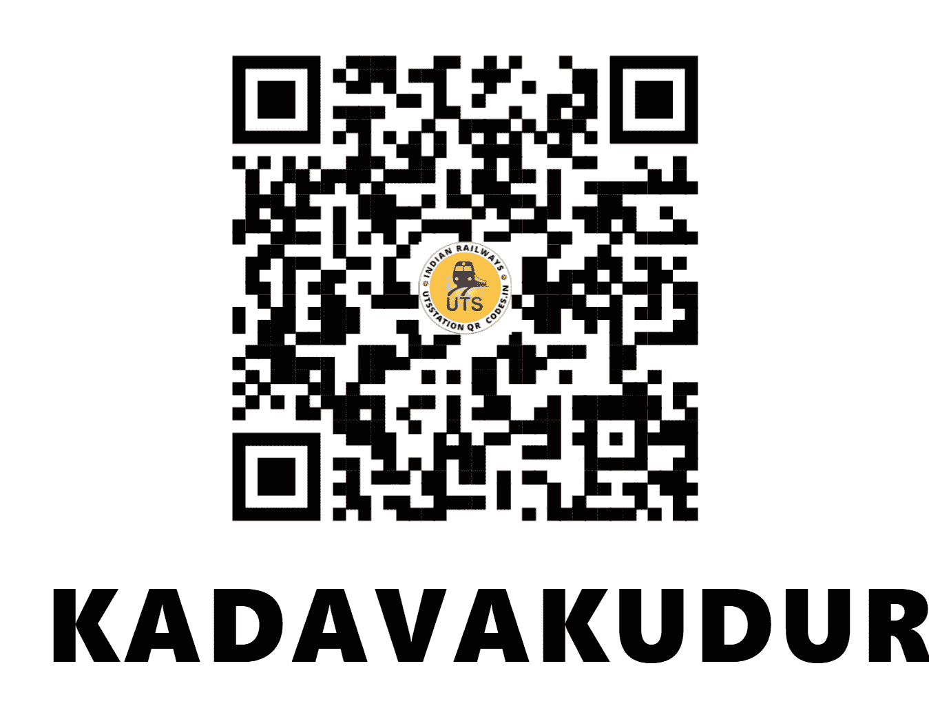 UTS QR Code for KADAVAKUDURU - KVDU - SC (ANDHRA PRADESH)